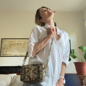 Madewell Snake print Camera Bag